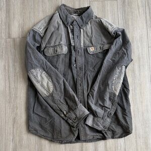 Carhartt Men's Two-Tone Gray Shirt Jacket